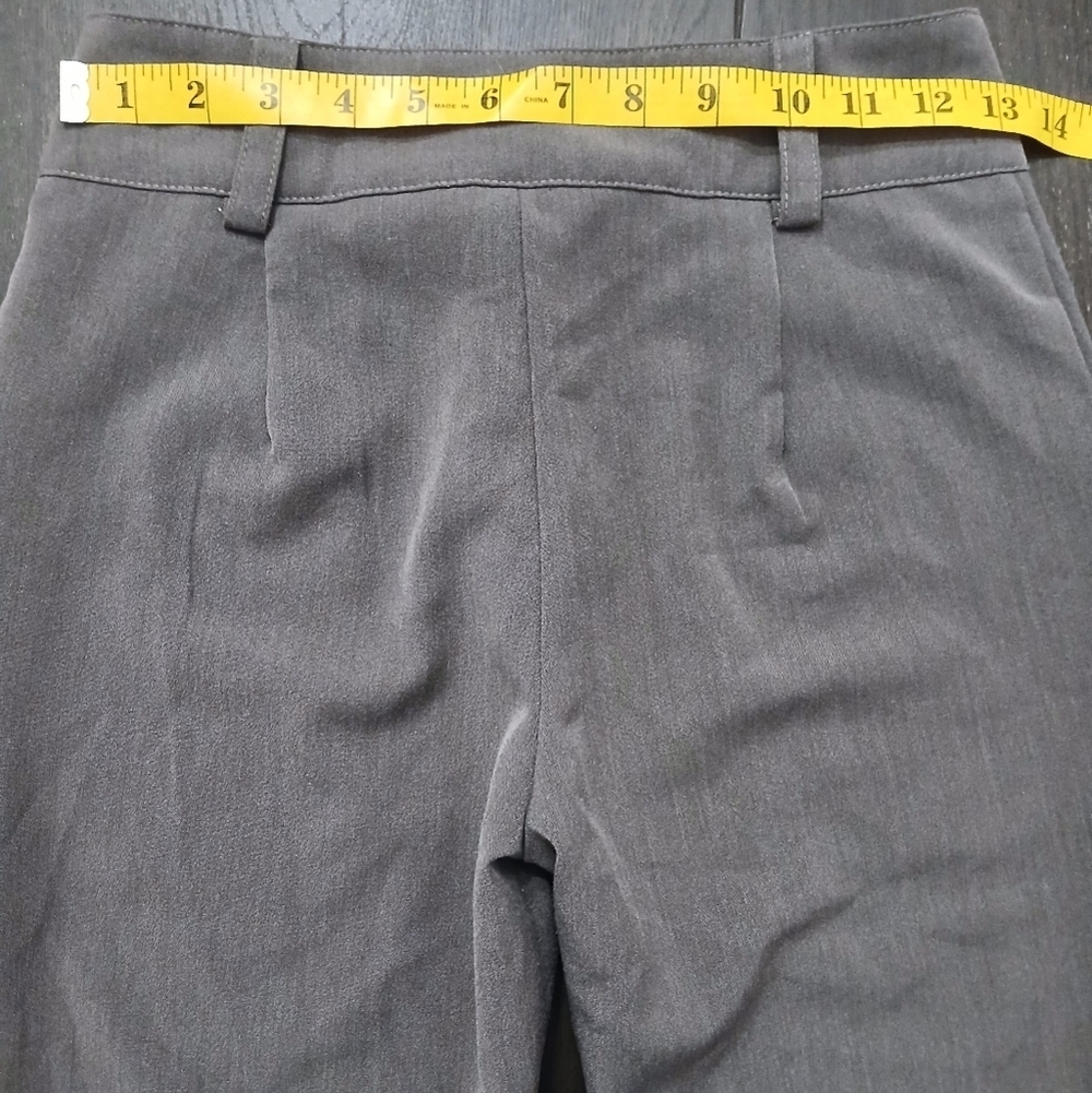 Y2K Grey Flare Stretch Trousers Women's Size:SMALL Bell Bottoms Brand New - Picture 8 of 9